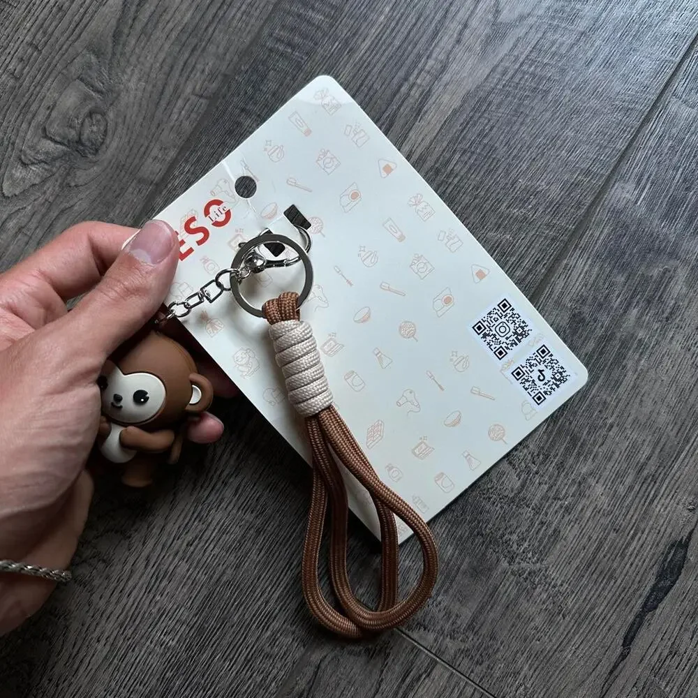 Rare Teso Japanese Market Rubber Limited Gift With Purchase Monkey Keychain